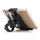New Tablet Smartphone Mount Holder for Indoor Bicycle, Car, Stroller, Golf Cart, Shopping Cart, Camping, Desktop, Gym, Exercise Bike, Elliptical - Any Handlebar Normal Handlebar BHD050