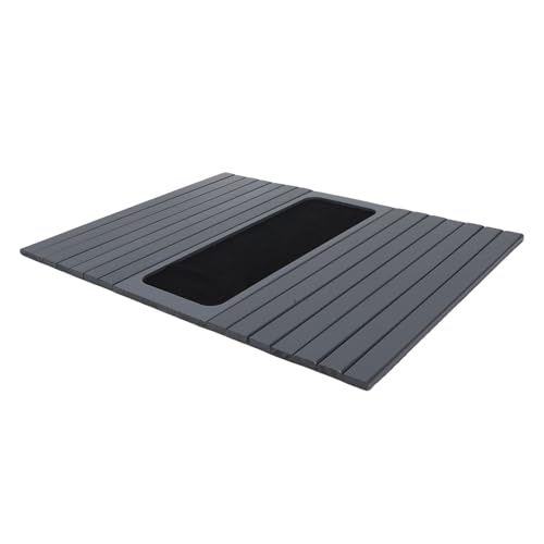 Mesa con almacenamiento para refrigerios y teléfono que estabiliza el brazo del sofá 3