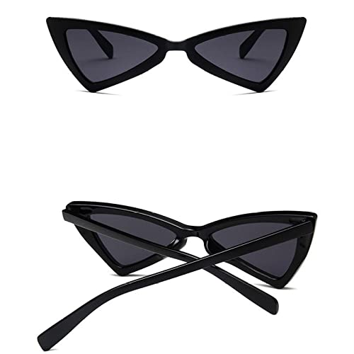 CGZWFERA-Cat eye frame sunglasses women ladies retro vintage silver triangle sun glasses female driving eyewear 5