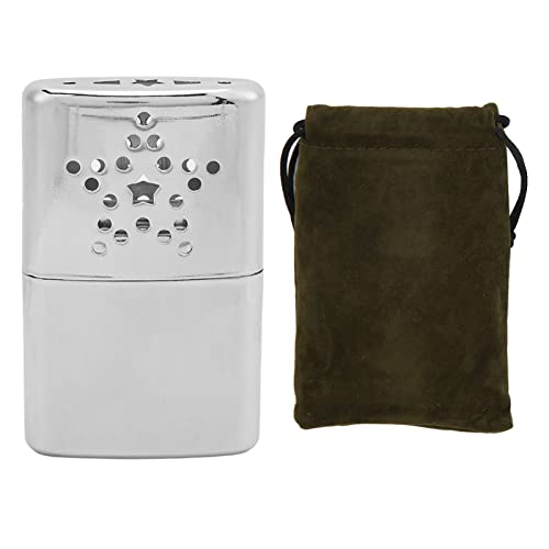 Fuel Hand Warmer, Refillable Hand Warmer Safe Heat Dissipation Holes Mini Hand Warmer Pocket Heater for Office, Camping, Fishing (Five-Pointed Star Hand Warmer)