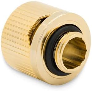 EKWB EK-Quantum Torque STC-10/16 Compression Fitting for Soft Tubing, 10/16mm (3/8" ID, 5/8" OD), Gold, 4-Pack