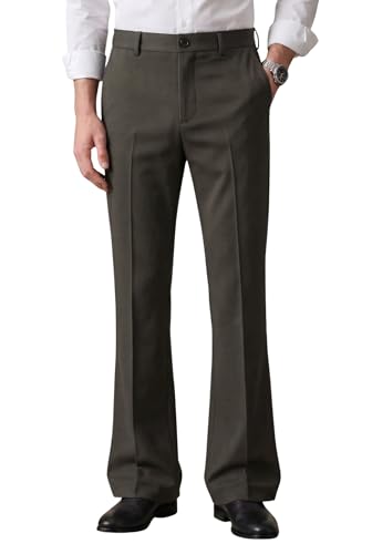 Image of Men's Trendy Bootcut Trousers - Modern Flared Fit | Premium Formal Pants