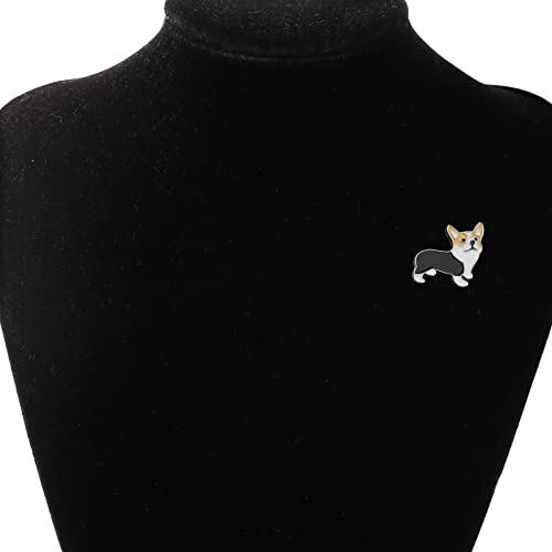 Lucky Corgi Enamel Brooch Dog Enamel Brooches Backpack Lapel Pins Jewelry For Girls (Corgi Pin) #TOP3