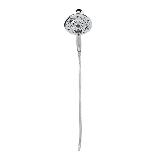 Delta Faucet 5-Spray H2Okinetic In2ition 2-in-1 Dual Hand Held Shower Head with Hose and Magnetic Docking, Chrome 58480-PK by DELTA - Image 2