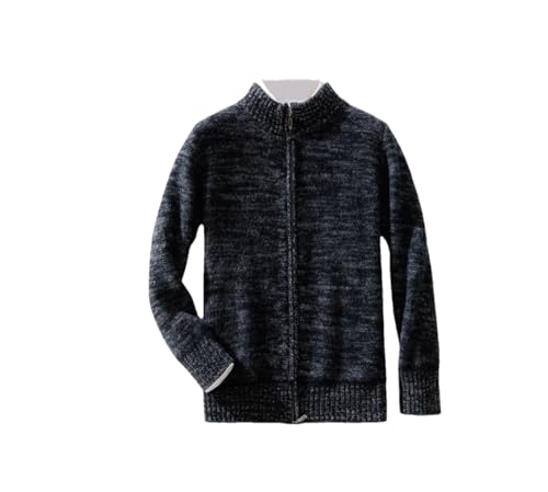 Men's Zipper Cardigan Sweater Thick Casual Sweater Men Cardigan Long Sleeve Half Turtleneck Knitted Business Sweater