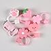 6pcs Silicone Straw Covers Cap for Stanley Cup Cute Reusable Pink Straw Toppers 10mm 0.4inch Compatible for Stanley 30 & 40 Oz Tumblers