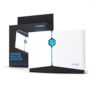 HYPEREV PRO WiFi6 Gaming Router,GearUP Booster Plugin with 1-Year Booster VIP,5GHz & 2.4GHz,Includes 2 Network Cables,Reduce ping and Pocket Loss,for All Console & PCs