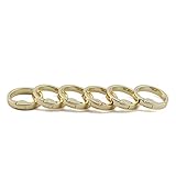 JCBIZ 6pcs 28mm Round Spring Snap Hooks Clip DIY Accessories for Handbag Purse Shoulder Strap Key Chains Buckle Alloy Circle Round Carabiner Metal Spring Key Ring Gold