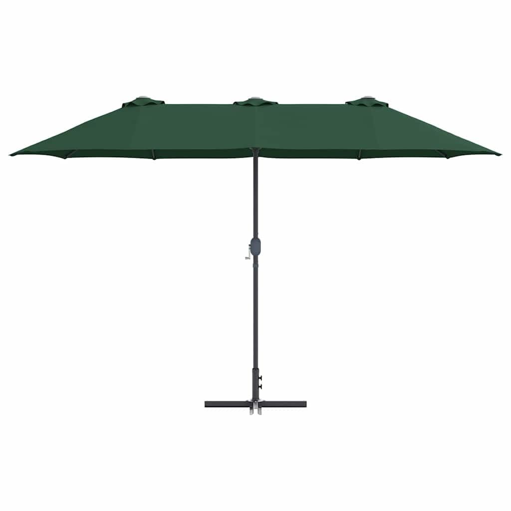 SYDE Zielony parasol ogrodowy 370 x 197 x 239 cm