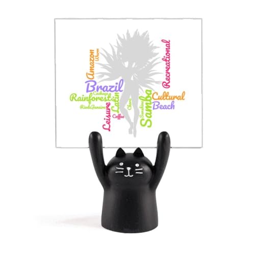 Samba Culture Chat Noir support de notes pour un espace de travail inspirant