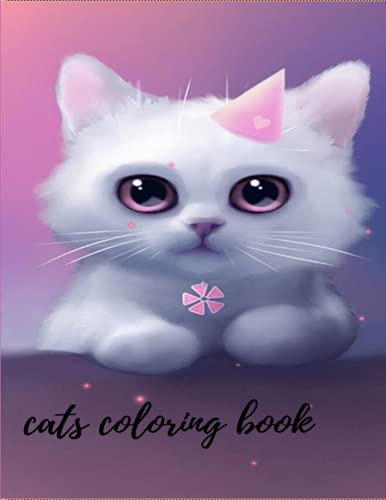 cat coloring book: with suitable dimensions(8.5"x11"), 75 page of cute cats.