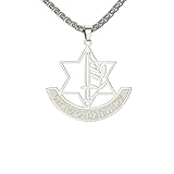 Genérico collar hombre.Collares hebreos Estrella de David Hueco Collar hexagonal Caja Cadena Magen Cadena Joyería Cadena judía