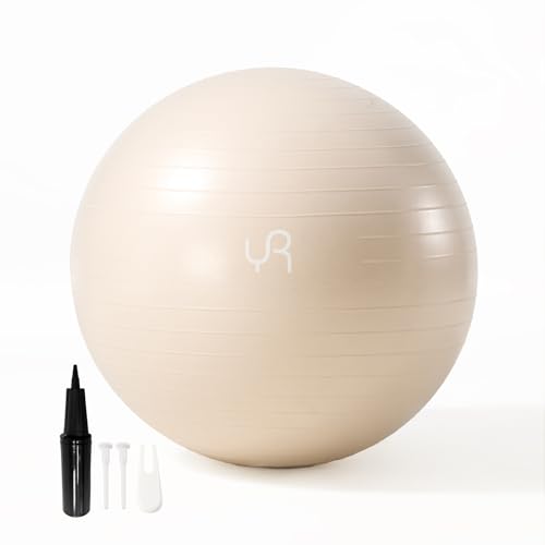 RYTMAT Gymnastikball 55cm Sitzball Schwangerschaft Groß Yoga Ball Büro Ergonomisch Anti-Burst Ball für Fitness Yoga Gymnastik Core Training mit Luft Pumpe RYTMAT Gymnastikball 55cm Sitzball Schwangerschaft Groß Yoga Ball Büro Ergonomisch Anti-Burst Ball für Fitness Yoga Gymnastik Core Training mit Luft Pumpe