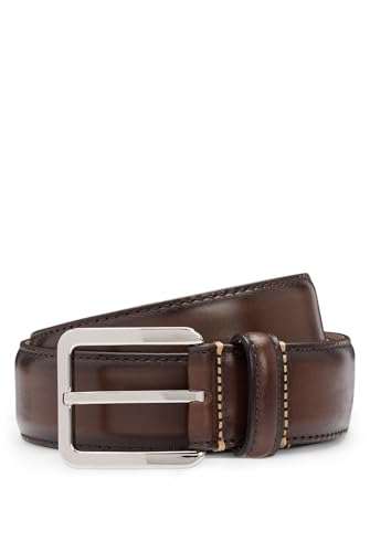 Ceinture BOSS Lars-St Sz35 en cuir italien véritable à surpiqûres
