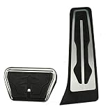 Coche Pedal Reposapiés Para BMW 5-Series G30 G31 2017 2018 2019 Car Styling Acero Inoxidable Combustible Gas Freno Pedal Acelerador Kit De Cubierta Juego...