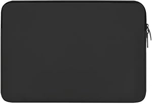 Borsa per laptop da 15,6 pollici con custodia protettiva duratura con cerniera che assorbe gli urti compatibile con ASUS, Lenovo, Dell, HP, Acer borse protettive per laptop, colore nero