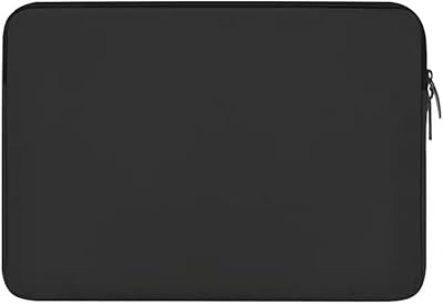 Borsa per laptop da 15,6 pollici con custodia protettiva duratura con cerniera che assorbe gli urti compatibile con ASUS, Lenovo, Dell, HP, Acer borse protettive per laptop, colore nero