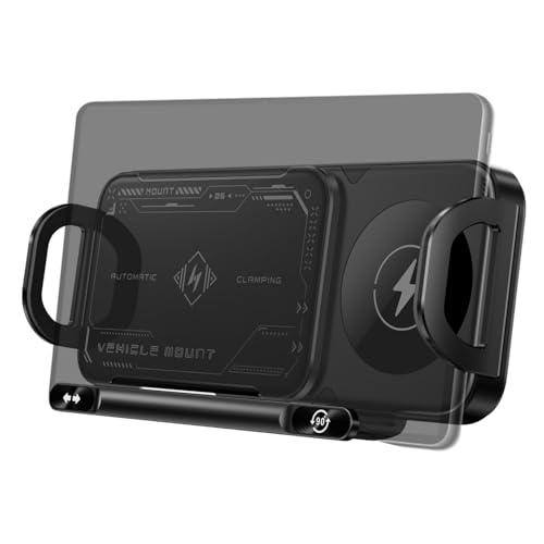 Soporte inalámbrico para teléfono de coche con carga para tabletas y móviles