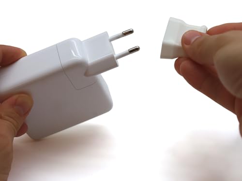 Abdeckung Steckdose, schnelle sichere Handhabung, Staubschutz Einsatz für Steckdosen, Werkstatt, Küche, bei Spritzwasser, Spänen, Schmutz (1, Weiß, Euro Stecker CEE 7/16 + Befestigungslasche)