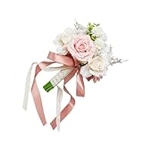 ramo de novia de calas y tulipanes 【Ramo de boda】: este ramo de flores artificiales es elegante y hermoso, haciendo que la novia luzca aún más encantadora. También se puede guardar como recuerdo después de la boda.