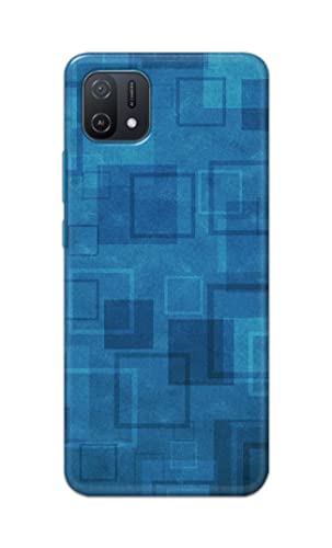 Image of Printed Hard Back Cover Case for Oppo A16K Back Cover (Plain Azure Blue) -702