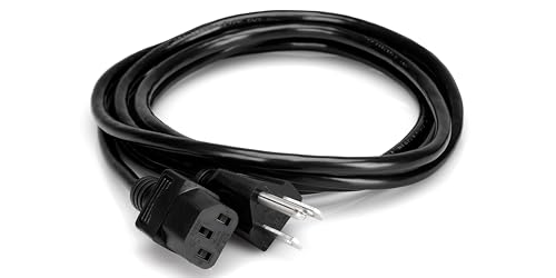 Hosa PWC-141 Power Cord, IEC C13 to NEMA 5-15P, 1 Foot