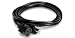 Hosa PWC-140.5 6-Inch 18 Gauge Electrical Extension Cable with IEC Female Connector, Black