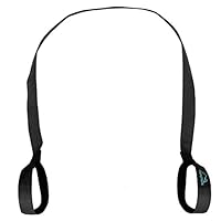 CampTeck U6820 Yogamatte Tragegurt Polyester 180 cm x 3,8 cm verstellbare haltbare Schulter Yoga Matten Schlaufe für Pilates-, Training-, Aerobic-, Outdoor- und Sportmatten - Schwarz