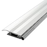 Alumat - Rostfreie Universal Alu Türschwelle - Perfekt als Zugluftstopper für Türen, als Ungezieferschutz oder Wetterschenkel