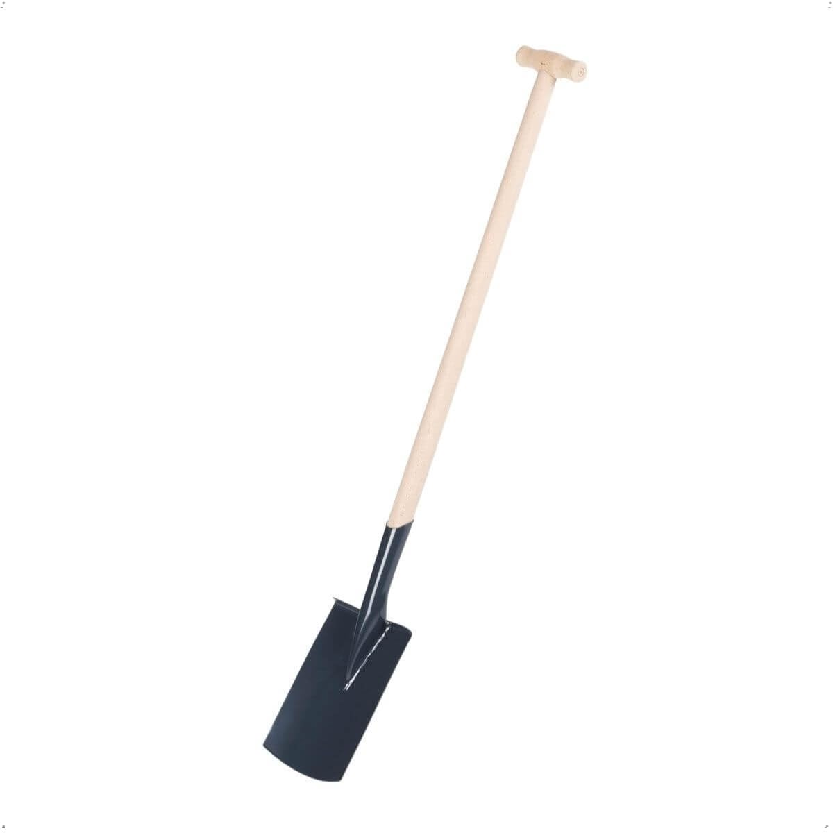 Rekord Damenspaten (Stahl, pulverbeschichtet) mit 85 cm T-Stiel aus Buchenholz, Arbeitsbreite 16 cm, Gewicht 1,6 kg, Gärtnerspaten, für leichtes Umgraben von schweren Böden