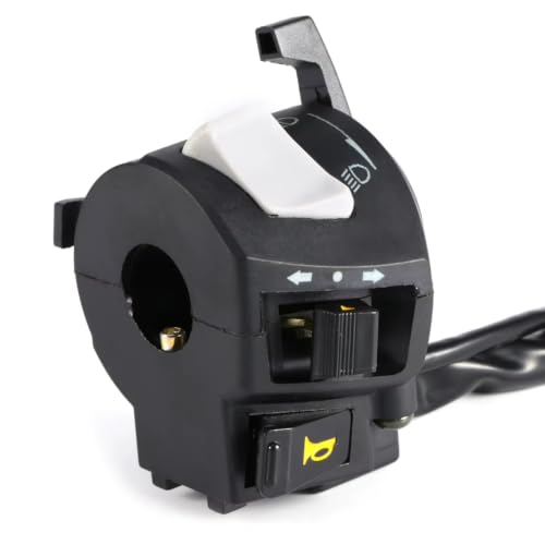 Interrupteur de commande guidon moto avec bouton push démarrage