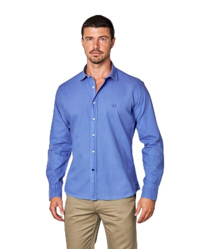 SPAGNOLO Camisa Oxford de Hombre Corte Slim Liso
