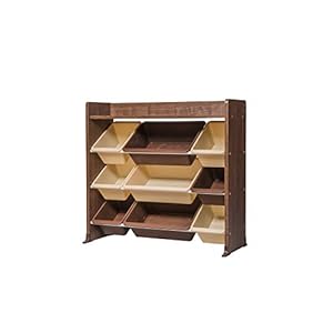 Iris Ohyama, Scaffale per giocattoli, Armadietto per bambini, Organizer, Scatole per giocattoli, 9 Casse rimovibili…