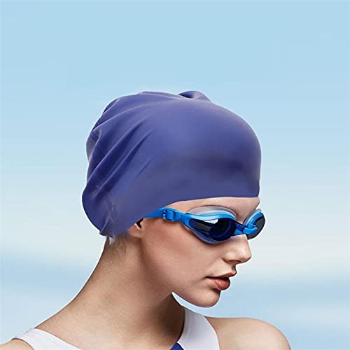 Czepek pływacki unisex silikonowy czepek pływacki wodoodporne czepki pływackie czapka sportowa elastyczna czapka pływacka gumowe akcesoria pływackie dla dorosłych (czerwony)