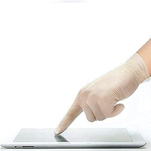 eatasty Vinyl Multi-Purpose Gloves, Powder Free , Disposable, Extra Strong – Box of 100 – Clear