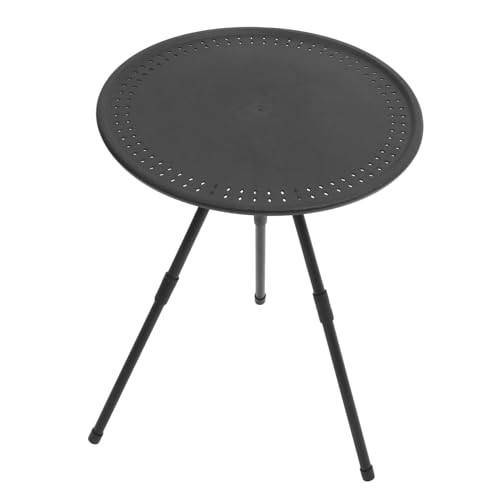 SUPVOX Compact Round Folding Table for Camping Height Lightweight Portable Outdoor Picnic Table Sturdy Reinforced Structure for Stability for Camping Hiking