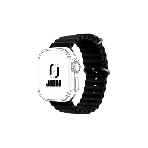 Pulseira Silicone Ondulada Preta Para Watch Ultra 49mm