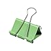 JAM PAPER Colorful Binder Clips - Large - 1 1/2 Inch (41 mm) - Green Binderclips - 12/Pack