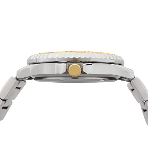 SunTime NC State Wolfpack Men's Competitor Steel Watch Two-Tone Gold/Silver with Anochrome Dial