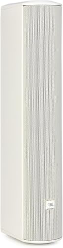 JBL Professional CBT 50LA-1-WH Compact Line Array Column Speaker with 8 2-Inch Drivers, 20-Inches Tall, White
