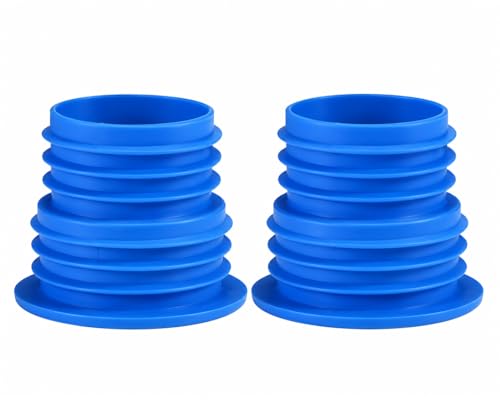 Image of Drain Pipe Seal Hose Silicone Plug,Silicone Sealing Plug Kitchen Pipe Sewer Seal Ring Washing Machine Drain Multipurpose Pipe Connector Bathroom Kitchen Laundry (Dark Blue)