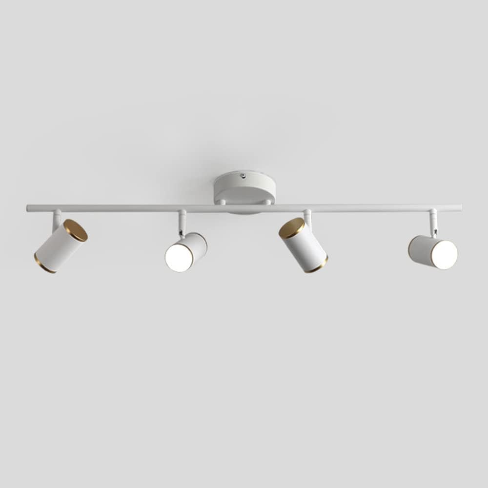 Jadssox LED Ceiling Spotlight Adjustable Surface Mount Accent Spot Light Indoor, 4 Way Fixed