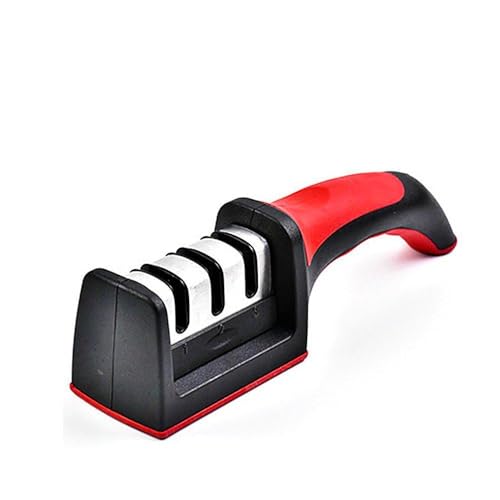 Golden Shack Afilador de Cuchillos-Chef afilador 3 Pasos Premium, facil de Limpiar, Resistente, Barras de tugsteno y Acero