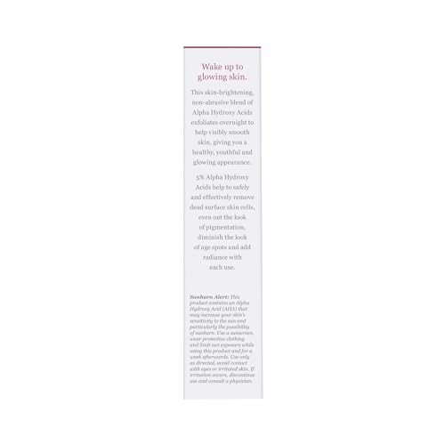 DERMA E Essentials Overnight Peel – Vegan, Gluten-Free Nourishing Facial Exfoliant with Alpha Hydroxy Acid and Lactic Acid, 2 fl oz