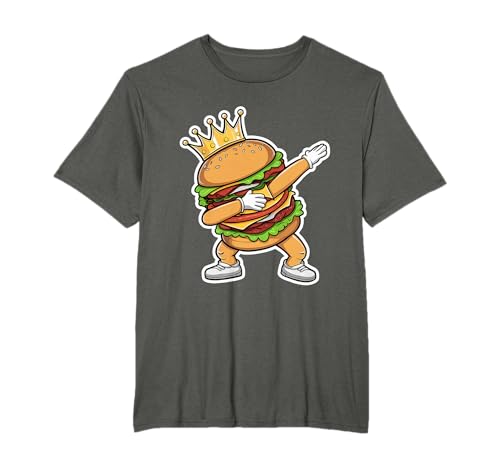 King Of Burger Dab Dancing Lustiger Hamburger T-Shirt