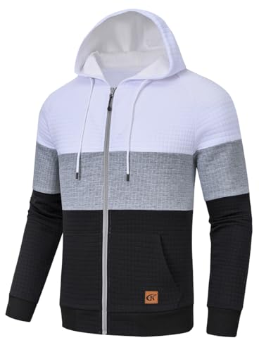 yuyangdpb Men's Zip Up Hoodie Lightweight Hooded Sweatshirt Jackets With Kanga Pocket