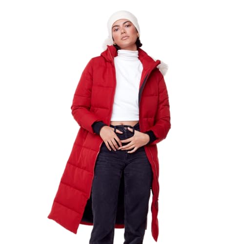 ALPINE NORTH Kluane Women’s Vegan Down Recycled Ultra Long Winter Parka with Hood
