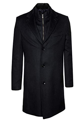 Preisvergleich Produktbild BOSS Herren Mantel T-Lennard4 aus Woll-Kaschmir Blau 48