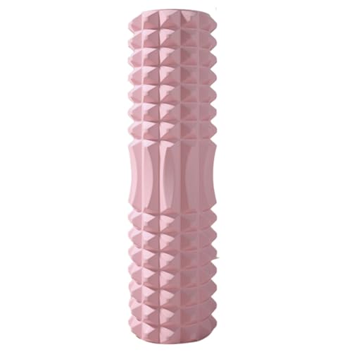 Foam Roller - Muscle Relaxation aid - Slimming Legs - Massage Roller - Mace - Leg Fascia Roller - Yoga Block (Pink, 45cm/17.72in)