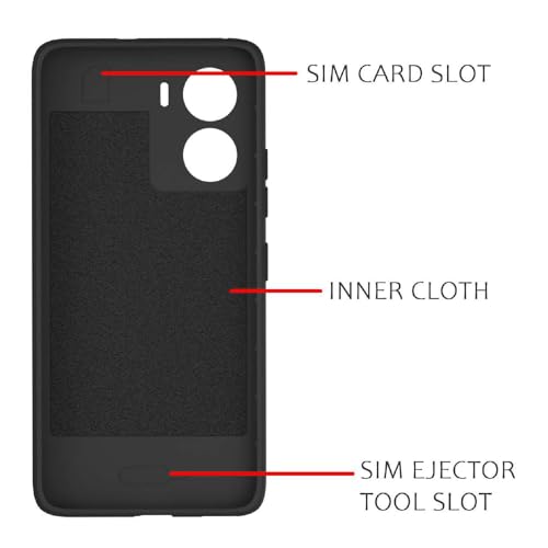 Image of Shockproof Case for Realme P3 5G | Full Camera Protection | TPU Flexible Back Cover for Realme P3 5G (Matte Black)